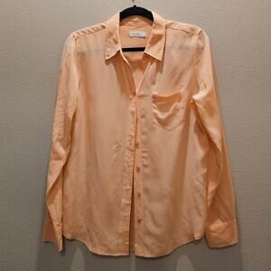 Equipment Women's  Long Sleeve Button Down Blouse Size Medium